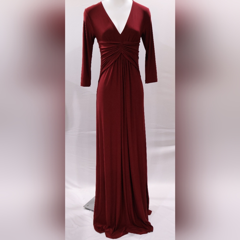 Isabella Oliver | Deep Red Long Sleeve Dress